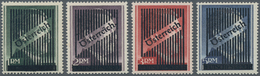 Österreich: 1945, Gitteraufdruck, 1 RM Bis 5 RM Gez. 14, Vier Werte Komplett, Dabei 3 RM Und 5 RM Mi - Used Stamps