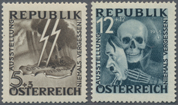 Österreich: 1946, Nicht Ausgegebene Marken 5g+3 Und 12g+12 "Blitz" Und "Maske" Postfrisch, Laut FFA - Used Stamps