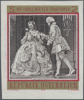 Österreich: 1969, 100 Jahre Wiener Staatsoper 2 S. 'Der Rosenkavalier' UNGEZÄHNT Auf Weißen Gummiert - Used Stamps