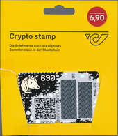 Österreich: 2019, Die Erste Crypto-Marken Der Welt. Satz Bestehend Aus 4 Karten: Schwarz, Gelb, Grün - Used Stamps