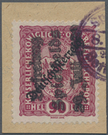 Österreich - Lokalausgaben 1918/38 - Spielfeld: 1920, 90 H Freimarke "Deutschösterreich" Mit Dreizei - Other & Unclassified