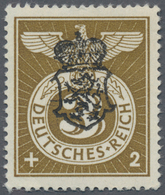 Österreich - Lokalausgaben 1945 - Graz: 1945, Ziffernzeichnung 3 + 2 Rpf Mit Schwarzem Metallhandste - Sonstige & Ohne Zuordnung