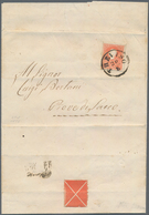 Österreich - Lombardei Und Venetien: 1859 'Franz Joseph' 5 S. Rot Zusammen Mit Ihrem Andreaskreuz (a - Lombardo-Veneto