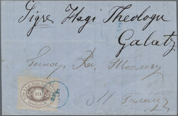 Österreich - Donau-Dampfschifffahrtsgesellschaft: GALATZ, 1866, 10 Kr. Lila Mit Blauem Ekr. "5/8" Au - Autres & Non Classés