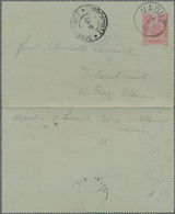 Österreich - Verwendung In Liechtenstein: 1903, Ganzsachen-Kartenbrief 10 Heller Kaiserkopf Türbogen - Autres & Non Classés