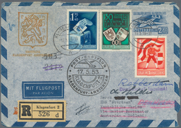 Österreich - Flugpost: 1953 (17.5.), Eingeschriebener Luftpost-Umschlag 2.40 S. Flugzeug Mit Goldfar - Autres & Non Classés