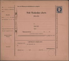 Österreich - Ganzsachen: 1875, Drei Ungebrauchte Postnachnahmekarten 10 Kr. Blau Auf Dunkellilarosa - Autres & Non Classés
