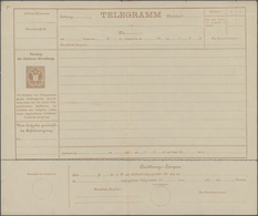 Österreich - Ganzsachen: 1885/1919, Drei Ungebrauchte Telegramme Einmal Doppeladler 2 Kr. Braun Auf - Other & Unclassified