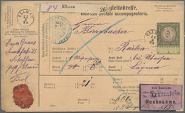 Österreich - Ganzsachen: 1885 Commercially Used Postal Stationery Parcelcard In Two Languages (Germa - Altri & Non Classificati