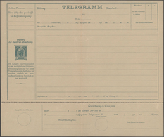 Österreich - Ganzsachen: 1900/06, Drei Ungebrauchte Telegrammblätter Jeweils Mit 5 Heller Dunkelgrün - Andere & Zonder Classificatie