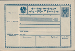 Österreich - Ganzsachen: 1919/20, Zwei Ungebrauchte Postanweisungen Und Eine Ungebrauchte Bedeckungs - Otros & Sin Clasificación