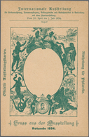 Österreich - Privatganzsachen: 1894. Set Von 2 Privat-Postkarten 2 Kr Franz Joseph "Internationale A - Otros & Sin Clasificación