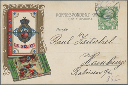 Österreich - Privatganzsachen: 1913 (29.1.), Korrespondenz-Karte Franz Joseph 5 H. Grün Mit Vs. Farb - Autres & Non Classés