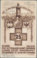 Österreich - Privatganzsachen: 1932. Privat-Postkarte 10 Gr "25 Jahre Freiw. Rettungsgesellschaft In - Autres & Non Classés