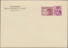 Österreich - Privatganzsachen: 1937, Ungebrauchte Privatpostkarte Mit 15 G Violettbraun Flugpost Und - Other & Unclassified