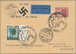 Österreich - Privatganzsachen: 1938 (9.4.), Postkarte Mit Wertstempel 15 Gr. Pilotenkopf Mit Zudruck - Andere & Zonder Classificatie