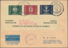 Österreich - Privatganzsachen: 1950, Flight Cover With Used Private Postal Stationery Air Mail Lette - Other & Unclassified