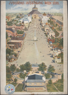 Österreich - Besonderheiten: 1898, Wien Jubiläumsausstellung, Riesen- Litho-Postkarte Im (leider Bes - Andere & Zonder Classificatie