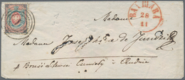 Polen: 1860, 10kop. Blue/rose, Fresh Colour And Mainly Well Perforated (round Lower Right Corner) On - Autres & Non Classés