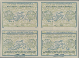 Polen: 1907/1926. International Reply Coupon 25 Centymóv (Rome Type) In An Unused Block Of 4. Hinge - Other & Unclassified