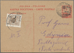 Polen - Post Im Danziger Hafen (Port Gdansk): 1935, Gebrauchte Ganzsachenpostkarte Wst. König-Sigism - Andere & Zonder Classificatie