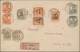 Polen - Lokalausgaben 1915/19: 1919, Registered Cover "GNIEZNO 24.10.19" With Poland Defnitives 3 (2 - Other & Unclassified