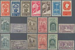 Portugal: 1931/1938, Nice Lot With Mint Never Hinged Stamps, Only A Few Are Hinged. Michel No. 531/6 - Otros & Sin Clasificación