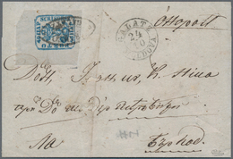 Rumänien: 1858, 40pa. Blue, Fresh Colour And Huge Margins From The Upper Left Corner Of The Sheet, S - Cartas & Documentos