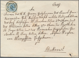 Rumänien: 1854-57 AUSTRIAN OCCUPATION OF ROMANIA DURING THE CRIMEAN WAR. Very Fresh Cover From Austr - Cartas & Documentos