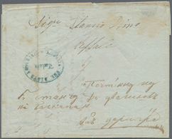 Rumänien: 1857: Austrian Lloyd Agency In Tulcea, Dobrudja (April 27): Entire Letter From Tultscha (T - Cartas & Documentos