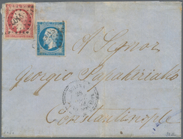 Rumänien: 1859: France 1854 Napoleon III, Imperforated 80c And 20c (both Very Fine With Full Margins - Storia Postale