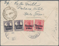 Rumänien: 1918 Registered Cover From Govora To Bucarest During The German Occupation, Franked On The - Cartas & Documentos