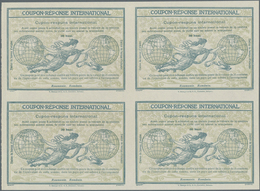 Rumänien - Ganzsachen: Design "Rome" 1906 International Reply Coupon As Block Of Four 30 Bani Romani - Enteros Postales