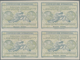 Rumänien - Ganzsachen: 1906: International Reply Coupon 30b. In BLOCK OF FOUR, Fine Unused. (Ex. Kin - Postal Stationery