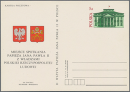 Rumänien - Ganzsachen: 1983, 2nd Visit Of Pope John Paul II., Stationery Card 5zl. Red/green With Im - Entiers Postaux