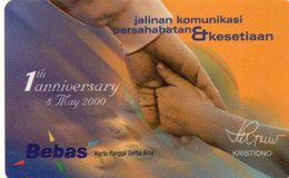 INDONESIA - BEBAS - 1° ANNIVERSARY 8 MAY 2000 - PRIVATE CARD - Indonesien