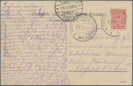 Russland: 1911, Viewcard Of Pyatigorsk Sent From Novorossisk-Harbour To Terioki Finland, Scarce Post - Used Stamps