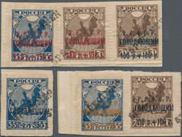 Russland: 1922 'Volga Famine Relief' Complete Set Of Six (two Values With Three Different Overprint - Gebruikt