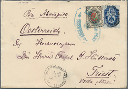 Russland - Wendensche Kreispost: 1897, 2 K. Tied Blue Oval "WENDENSCHE KREIS-POST / SESSWEGEN" In Co - Andere & Zonder Classificatie