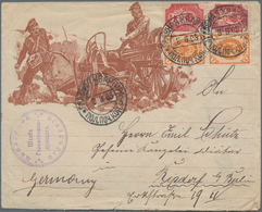 Russische Post In China: 1905, Russo-Japanese War, Pictured Military Envelope Sent From FPO Of The H - Cina