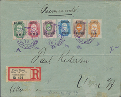 Russische Post In Der Levante - Staatspost: 1913, Registered Cover With 6-colour-franking All Overpr - Levante