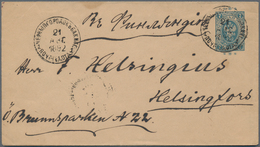 Russland - Besonderheiten: 1892, Commercially Used Finnish!! Postal Stationery Envelope From Tcherni - Andere & Zonder Classificatie