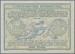 Schweden: 1907. International Reply Coupon 45 öre (Rome Type). Collector's Item From Archives! - Usati