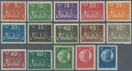 Schweden: 1924 'UPU Congress' Complete Set Of 15, Mint Never Hinged, Fresh And Fine. (Mi. 1300 €) - Usati