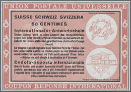 Schweiz: 1966. Essay In Hellbräunlichrot Für "Internationalen Antwortschein 50 Centimes" (Wien Type) - Neufs