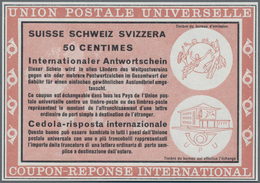 Schweiz: 1966. Essay In Hellbräunlichrot Für "Internationalen Antwortschein 50 Centimes" (Wien Type) - Unused Stamps