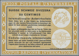 Schweiz: 1966. Essay In Lebhaftchromgelb Für "Internationalen Antwortschein 50 Centimes" (Wien Type) - Unused Stamps