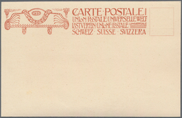 Schweiz - Ganzsachen: 1909 Ganzsachenkarte 10 Rp. Zur Einweihung Des Weltpostdenkmals In Bern OHNE W - Enteros Postales