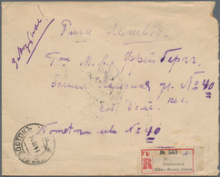 Sowjetunion: 1924 Registered Letter From Vladivostok With Rare Single Franking 50 Kopeken Brown From - Briefe U. Dokumente