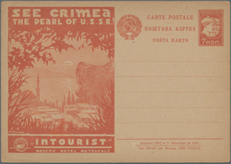 Sowjetunion - Ganzsachen: 1930, Three Unused Picture Postal Stationery Cards All In French And Ukrai - Unclassified